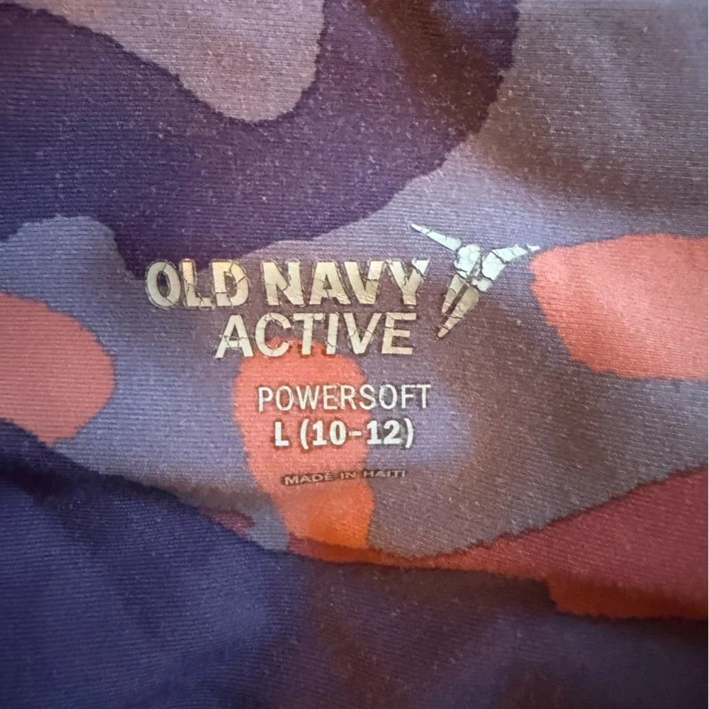 Old Navy Kids Camouflage Leggings - Pink and Purple size L 10-12